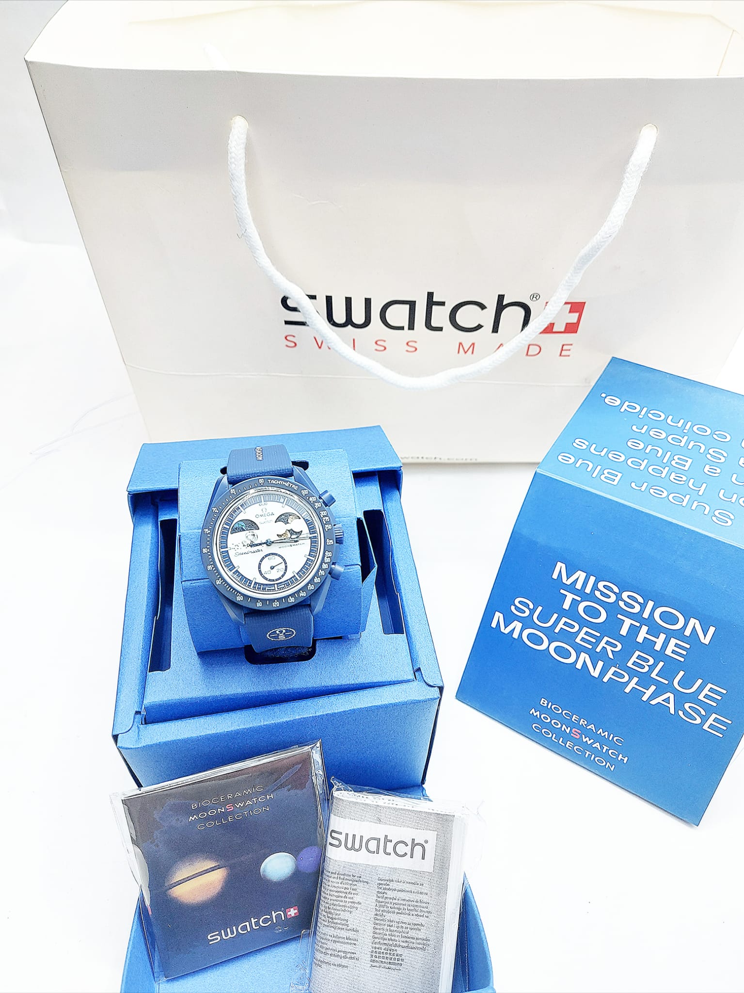 Omega x Swatch MoonSwatch – Mission to the Super Blue Moonphase (plavi)