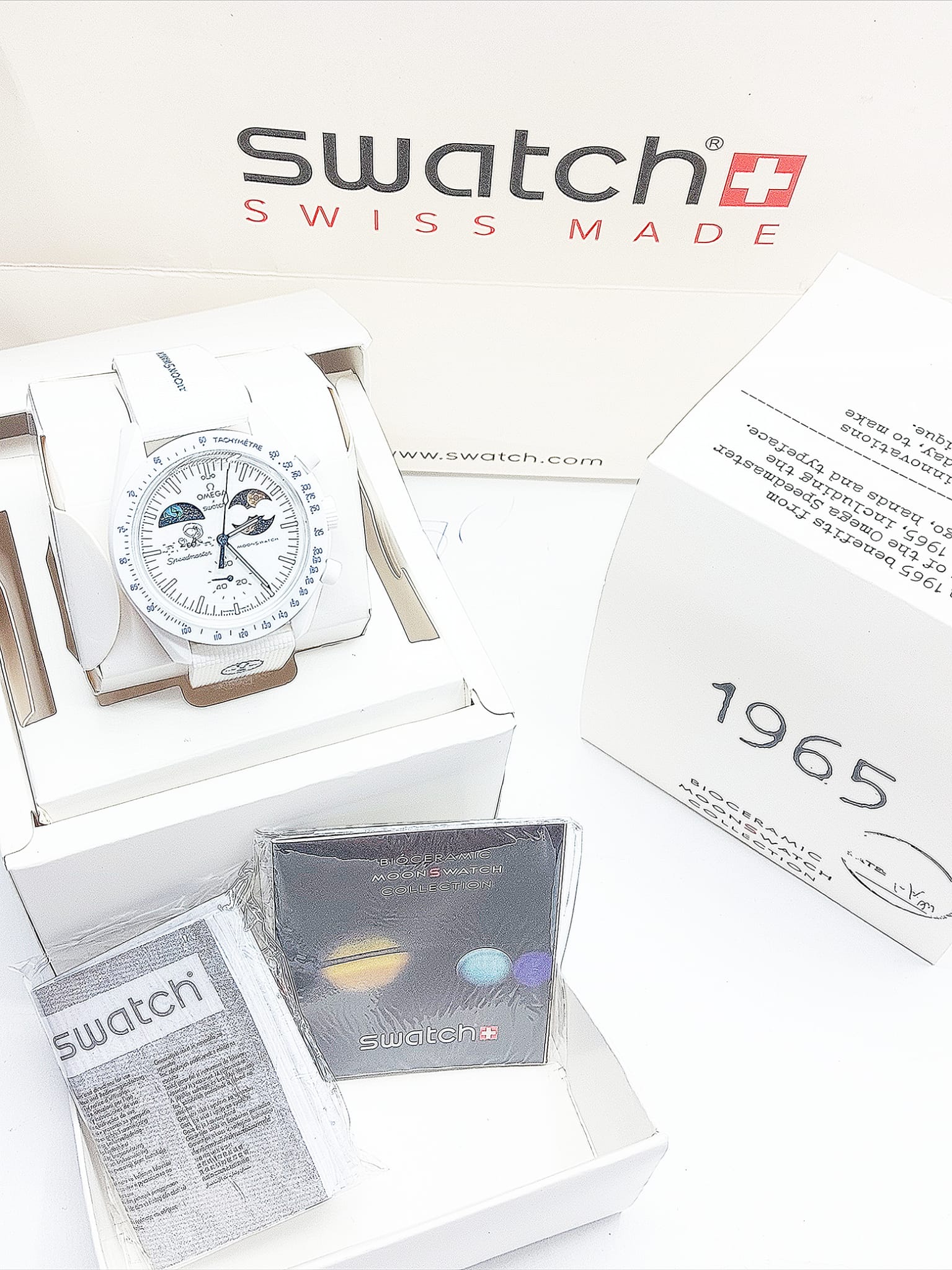 Omega x Swatch MoonSwatch – Mission to the Moon 1965 (bijeli)