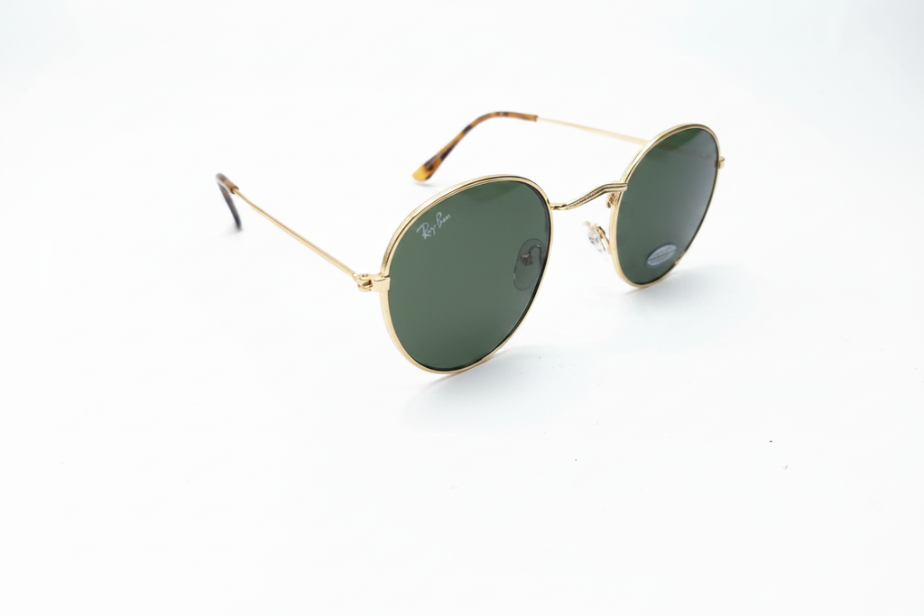 Ray-Ban Round Zeleno/Zlatna - kosi kut